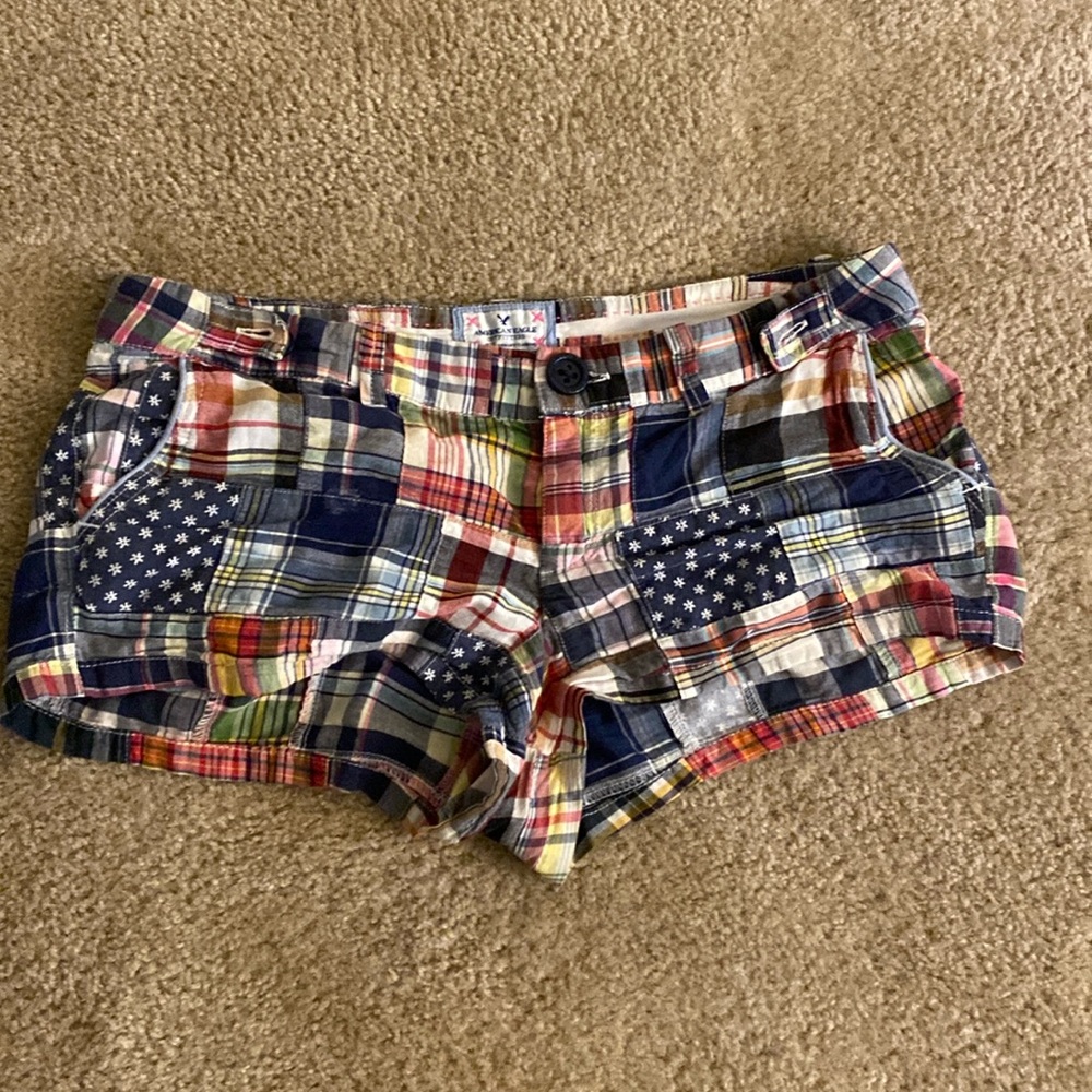 Vintage American eagle plaid shorts